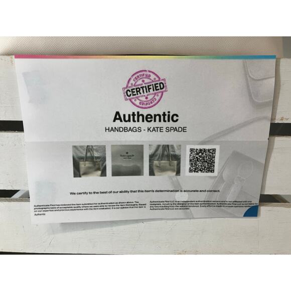 KATE SPADE LRAGE WHITE SAFFINAO LEATHER SHOULDER BAG - Picture 2 of 16